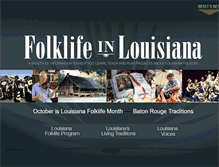 Tablet Screenshot of louisianafolklife.org